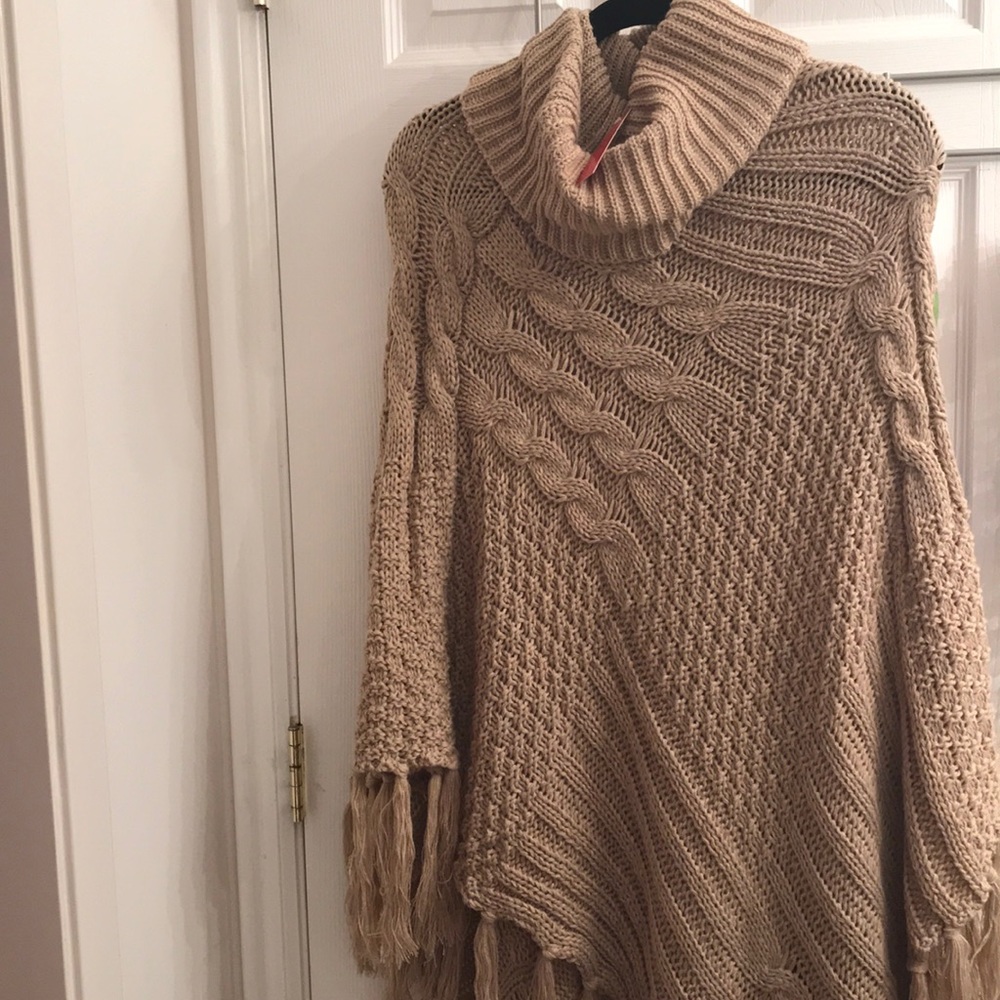 Kelly and Katie sweater poncho
